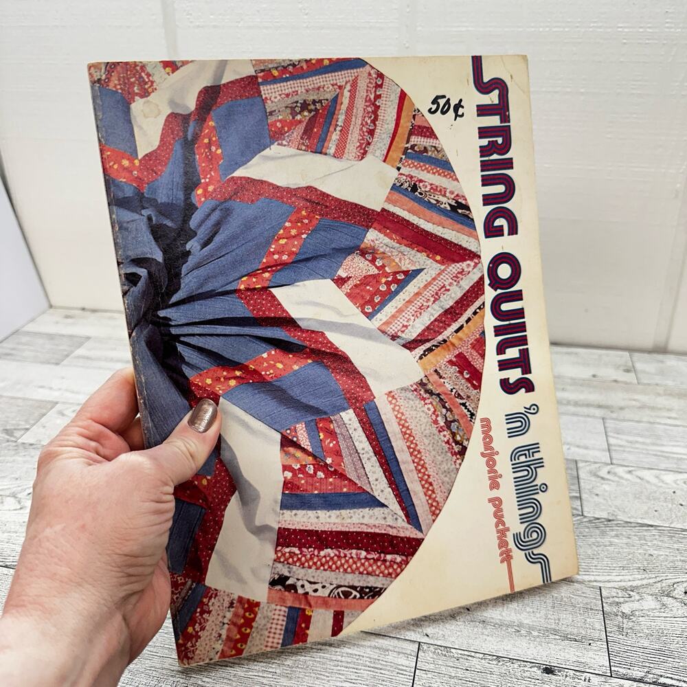 STRING QUILTS 'N THINGS by Marjorie‎ Puckett  Quilting Book  Retro 70s Vtg 1979